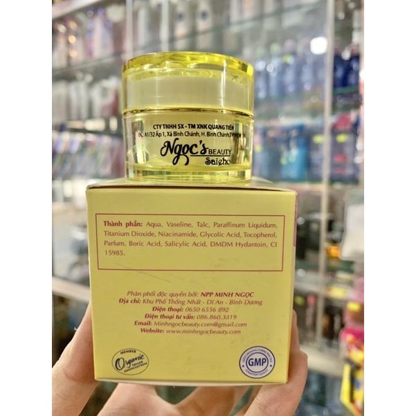 kem ngọc’s giảm nám,thâm sạm,trắng da,phục hồi da,chống nắng,giữ ẩm hủ 12G