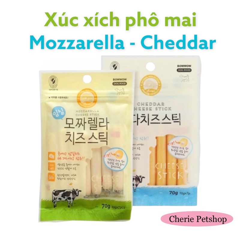 XÚC XÍCH PHÔ MAI BOWWOW CHO CHÓ