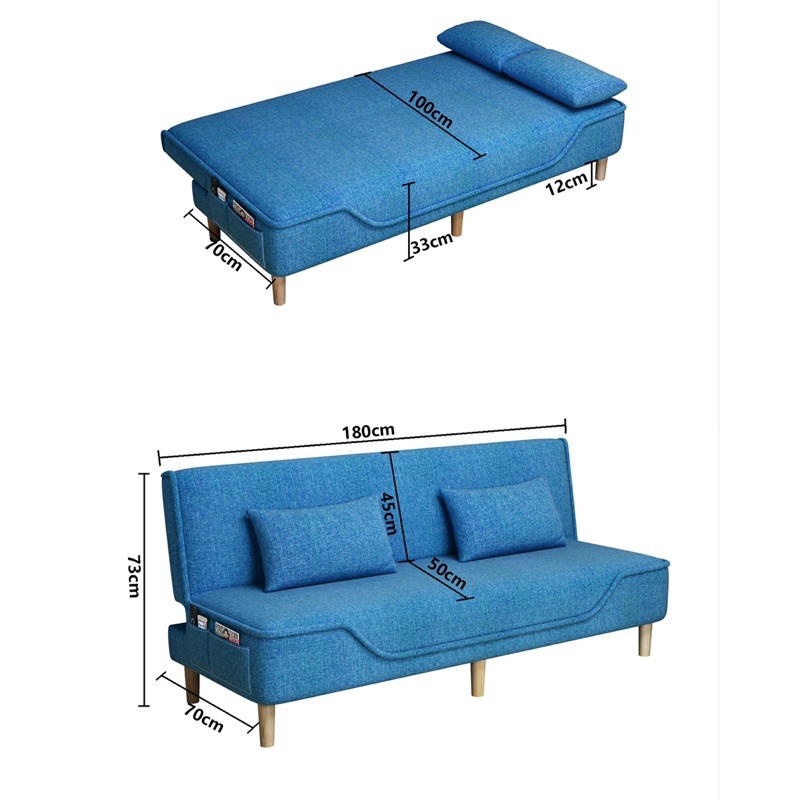 [Ảnh thật] Sofa giường / Sofa bed đơn giản giá rẻ phong cách Bắc âu