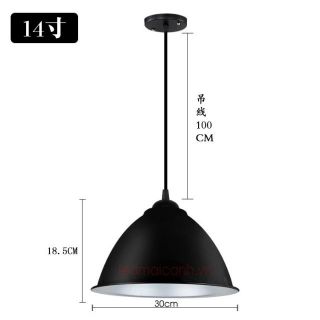 Combo 05 Đèn thả chao nhôm phi 300 hàng đẹp giá tốt
