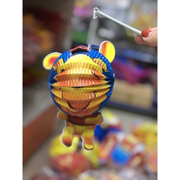 Set 4 lồng đèn giấy cỡ bé (đường kính mép ngoài 15cm)