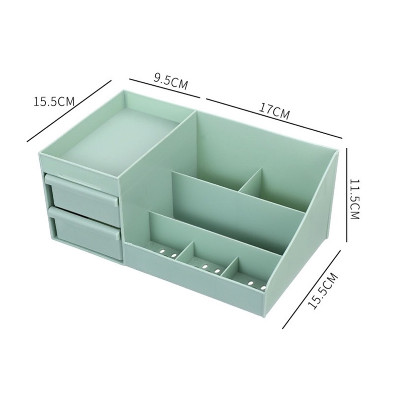 Kệ Nhựa Đựng Bút Mĩ Phẩm Đa Năng Hộp Đựng Để Bàn Decor