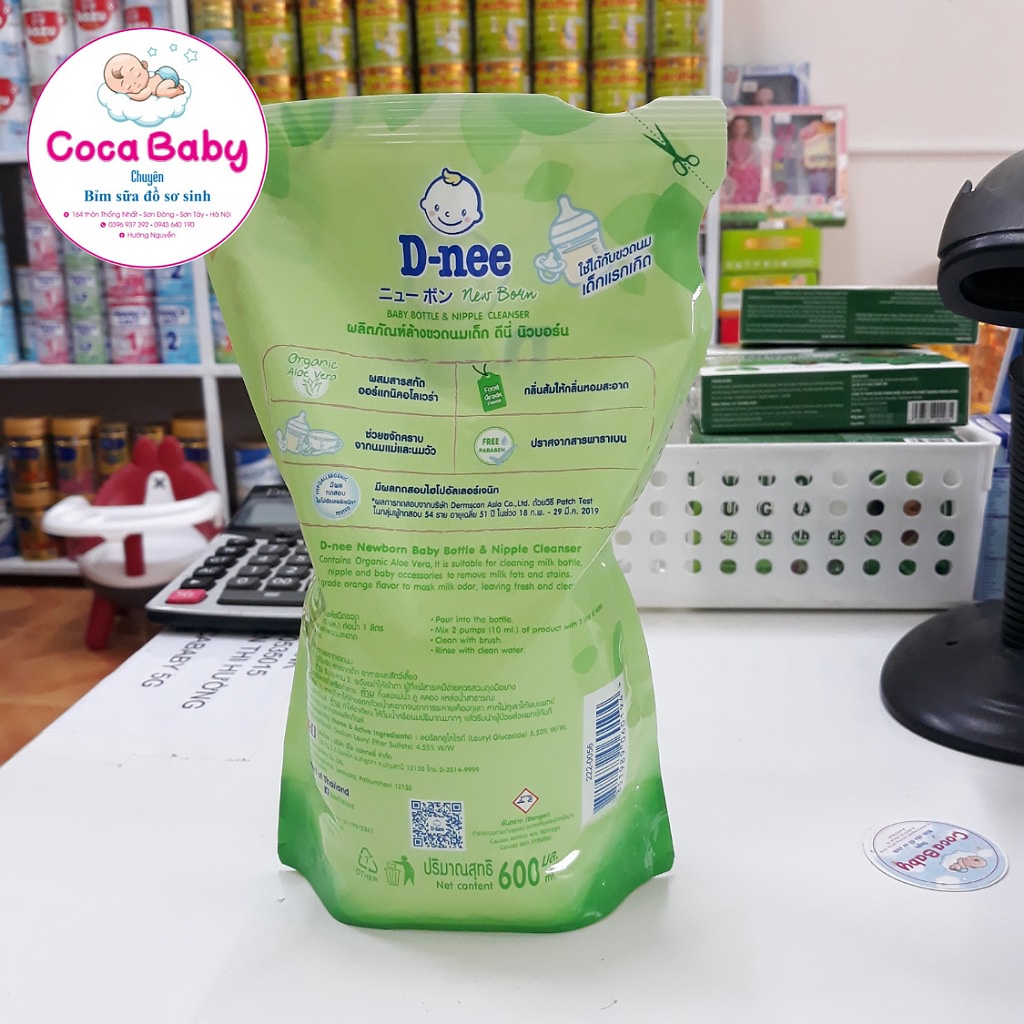 Nước rửa bình sữa DNEE ORGANIC chai 620ML,chai 500ML ,túi 600ML  loại 1 date mới nhất