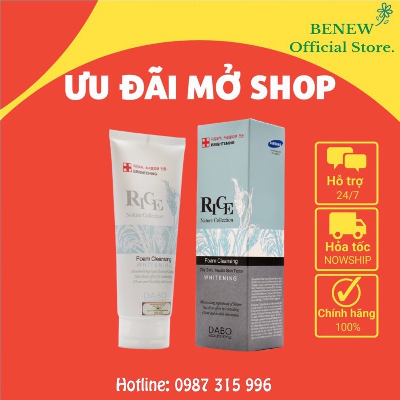 [SIÊU SALE]SỮA RỬA MẶT DABO GẠO CAO CẤP HÀN QUỐC 150ML