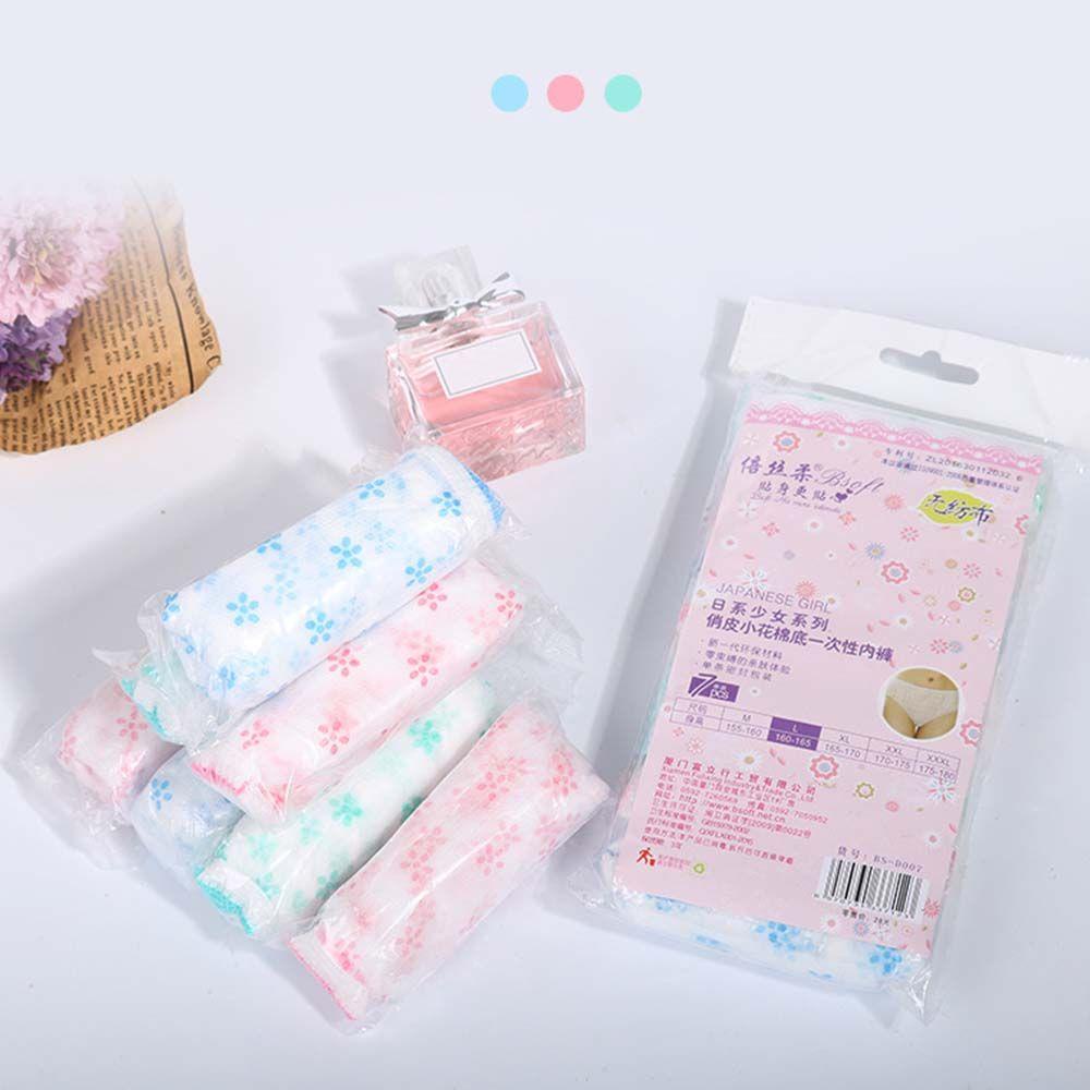 SOMEDAYZL Set 7 Quần Lót Giấy Mềm Mịn Cho Phụ Nữ Mang Thai