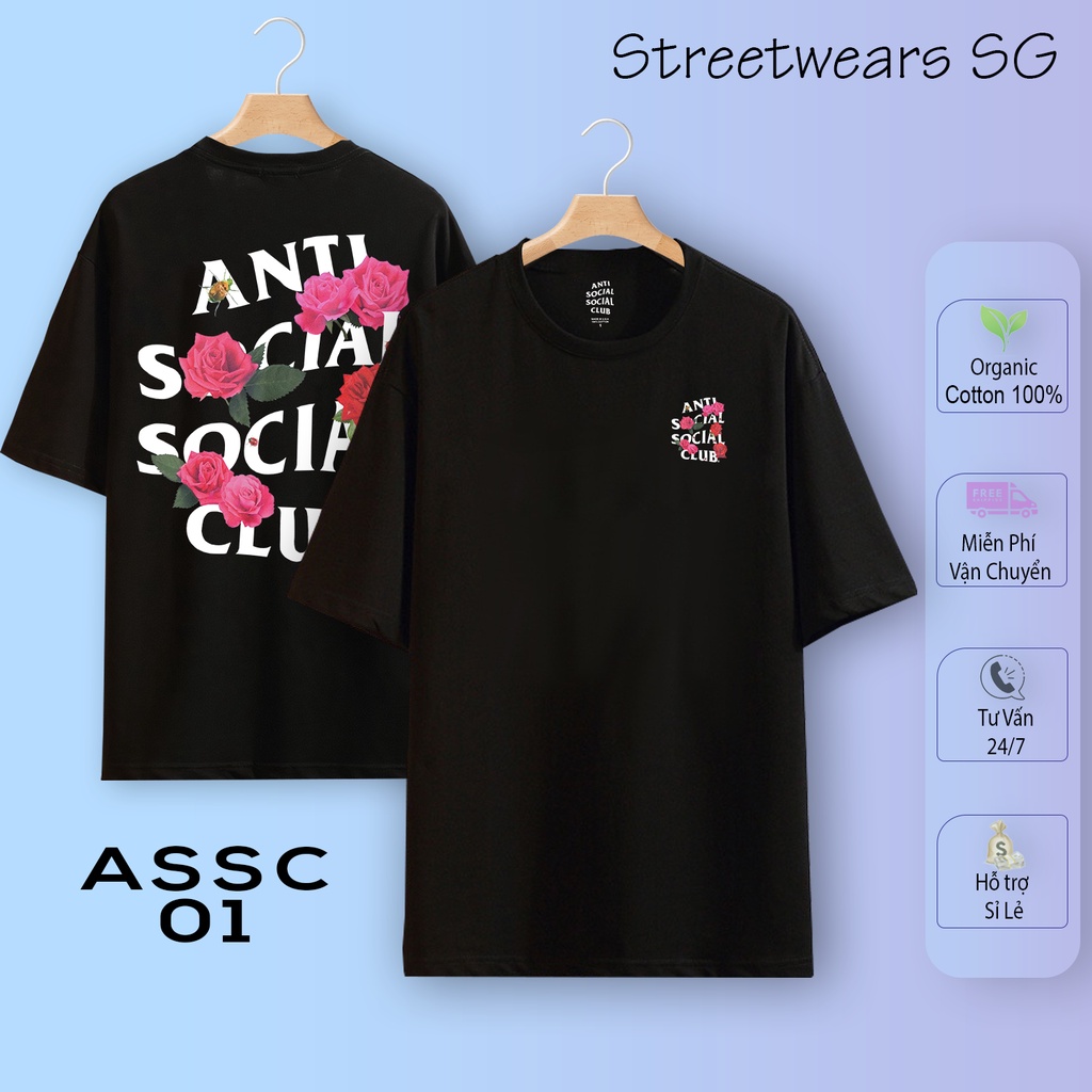 [Premium] Áo thun Anti Social Social Club - ASSC Cotton 2 chiều dày xịn - Streetwears SG