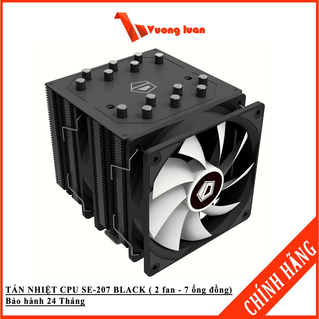 TẢN NHIỆT CPU SE-207 BLACK ( 2 fan - 7 ống đồng) Hàng Chính hãng Thuỳ Minh