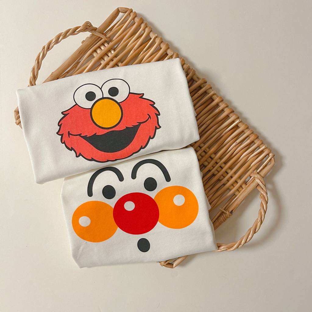 Áo liền quần ngắn tay in hoạt hình + mũ dễ thương thời trang mùa hè cho bé sơ sinh