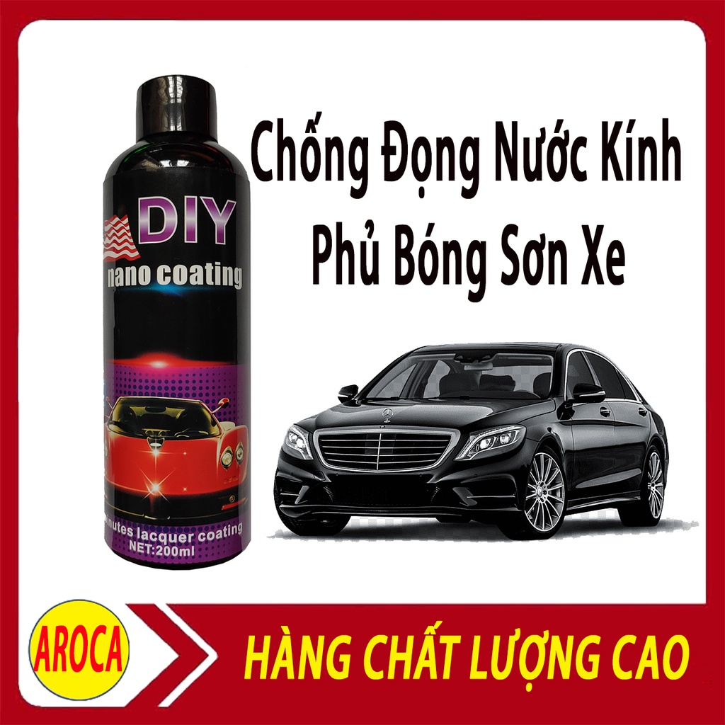 Chai xịt phủ nano chống nước kính, phủ bóng sơn xe ô tô - Chống nước bề mặt kính cận, kính mũ - DIY Nano Coat