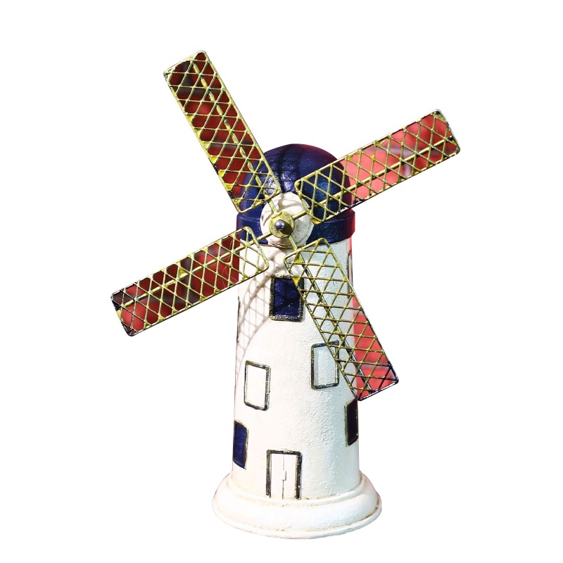 Mô Hình Cối Xay Gió Đồ Chơi Bằng Resin Di Động Giúp Rèn Luyện Trí Não Cho Bé