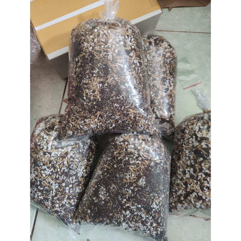 Đất trộn 1/2 kg để trồng họ mọng nước, xương rồng, sen đá, sứ thái các loại..v.v