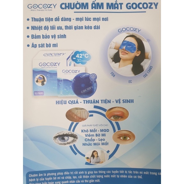 Miếng Chườm ấm mắt Gocozy  Bác Sĩ khuyên dùng, nên trải nghiệm
