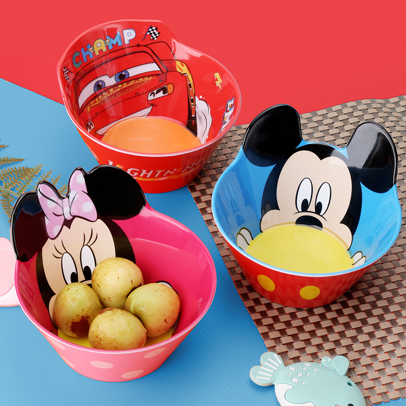 Disney Bộ Tô Muỗng Ăn Hình Chuột Mickey Minnie Dễ Thương Cho Bé