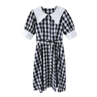 Váy sọc ca rô sơ mi công sở