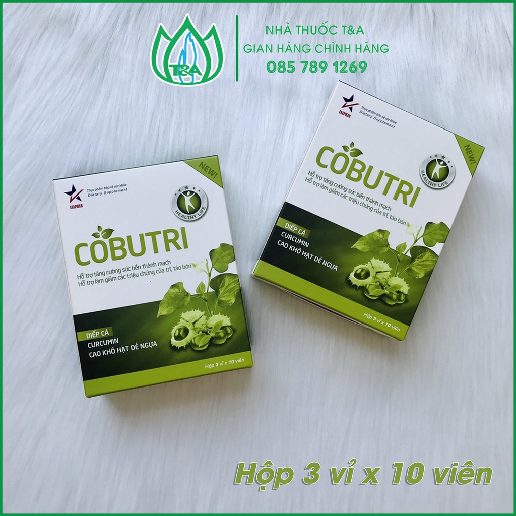 Giảm táo bón, nhuận tràng, hết lo về trĩ_ Cobutri Hộp 30 viên