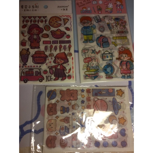 set sticker 4 tấm