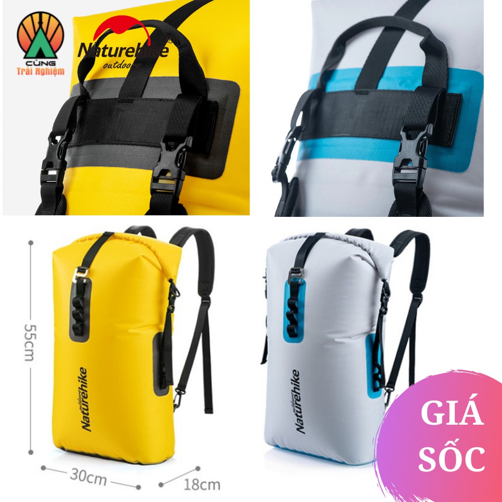 [CHÍNH HÃNG] Balo Chống Nước Đựng Quần Áo Điện Thoại Máy Ảnh NatureHike NH19SB002 Phù Hợp Du Lịch Đi Biển Đi Bơi