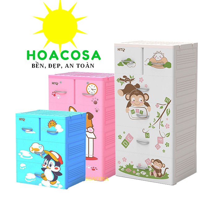 Tủ Nhựa 3 Tầng/ 4 Tầng/ 5 Tầng Hita- Nhựa Hiệp Thành- Đơn Giản, Đẹp, Bền Lâu- Đồ Gia Dụng Hoacosa