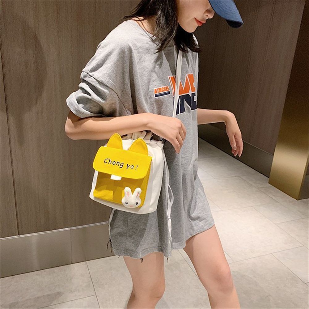 Túi đeo vai/ đeo chéo bằng vải nylon thời trang sành điệu dễ thương cho nữ