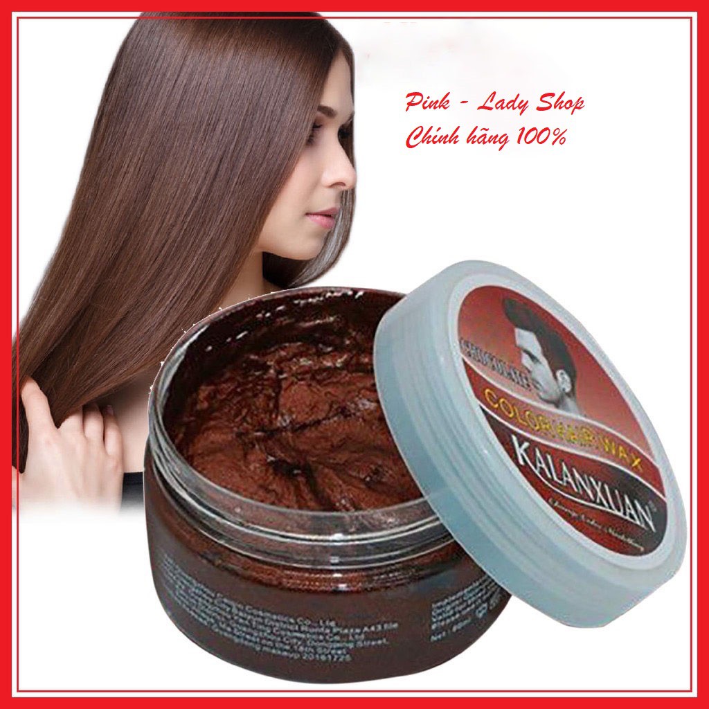 Sáp Nhuộm Tóc Màu Nâu Đổi Màu Tóc Tạm Thời KALANXUAN 100Ml/Hộp