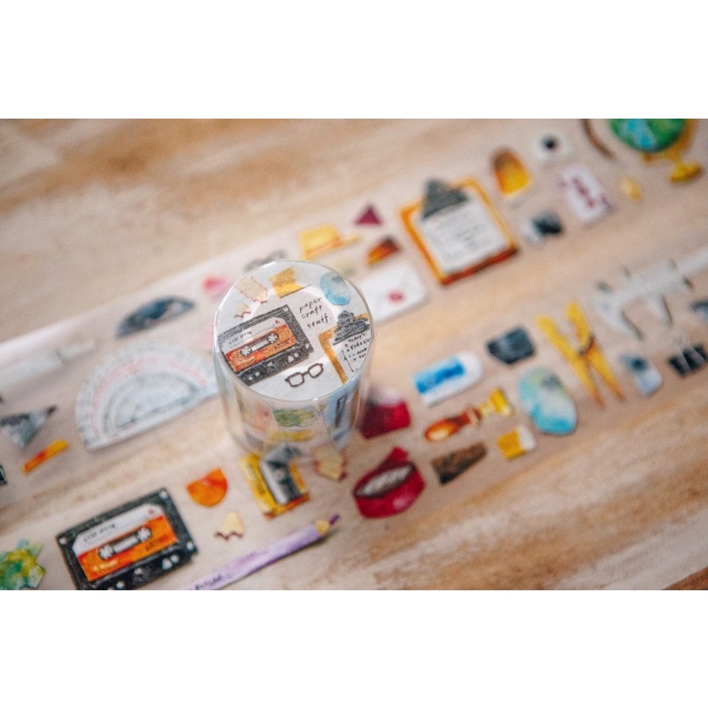 AM075 Cuộn washi Ours Paper Craft by Hank - Chiết lẻ chu kỳ