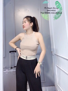 Áo len cổ yếm