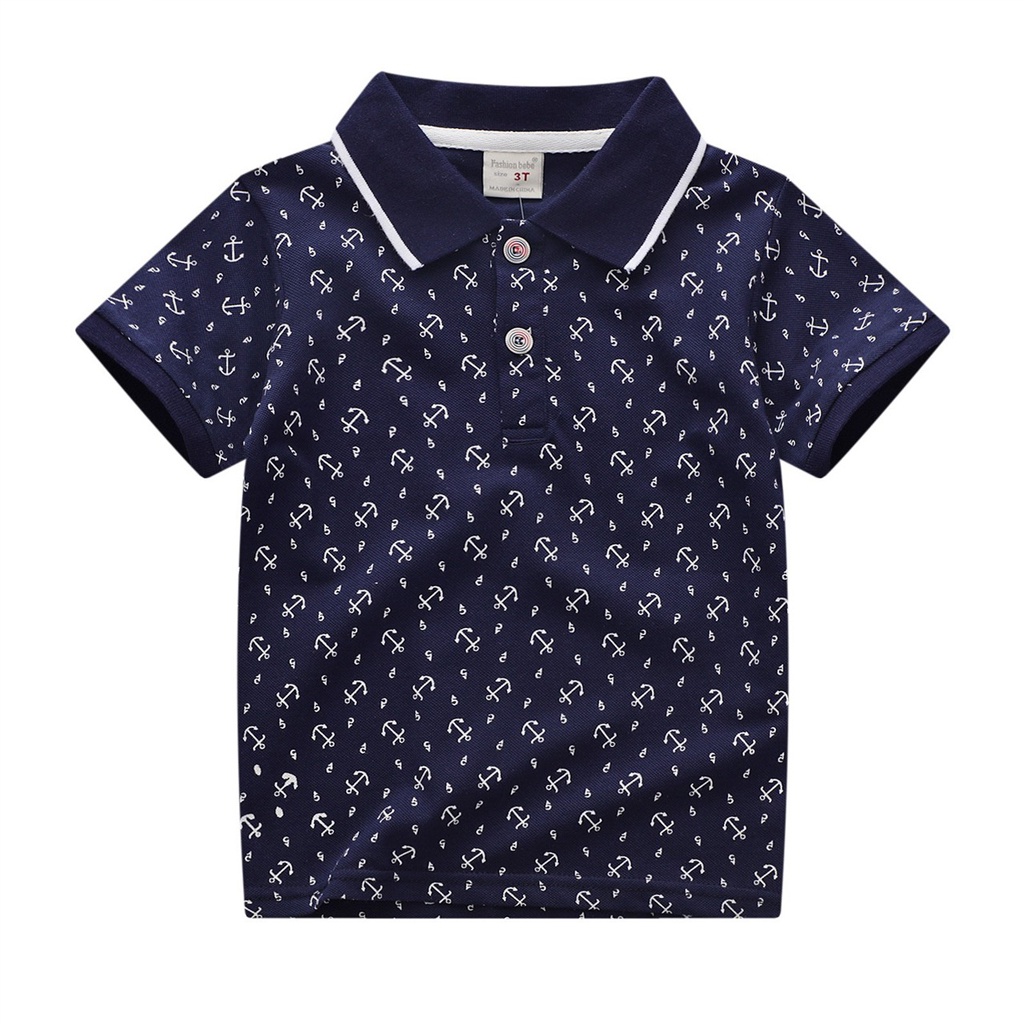 Áo Polo Bé Trai Họa Tiết Chấm Bi Siêu Đẹp, Áo Cộc Tay Cho Bé Từ 10-27kg Chất Cotton Cá Sấu- MOOBABY SHOP
