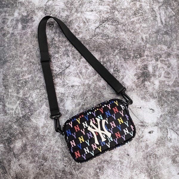 Túi Đeo Chéo Nam MLB NY Hàng Xuất Dư - Túi Xách Đeo Chéo Mini Bag Nam Nữ Pink Full Tag Code