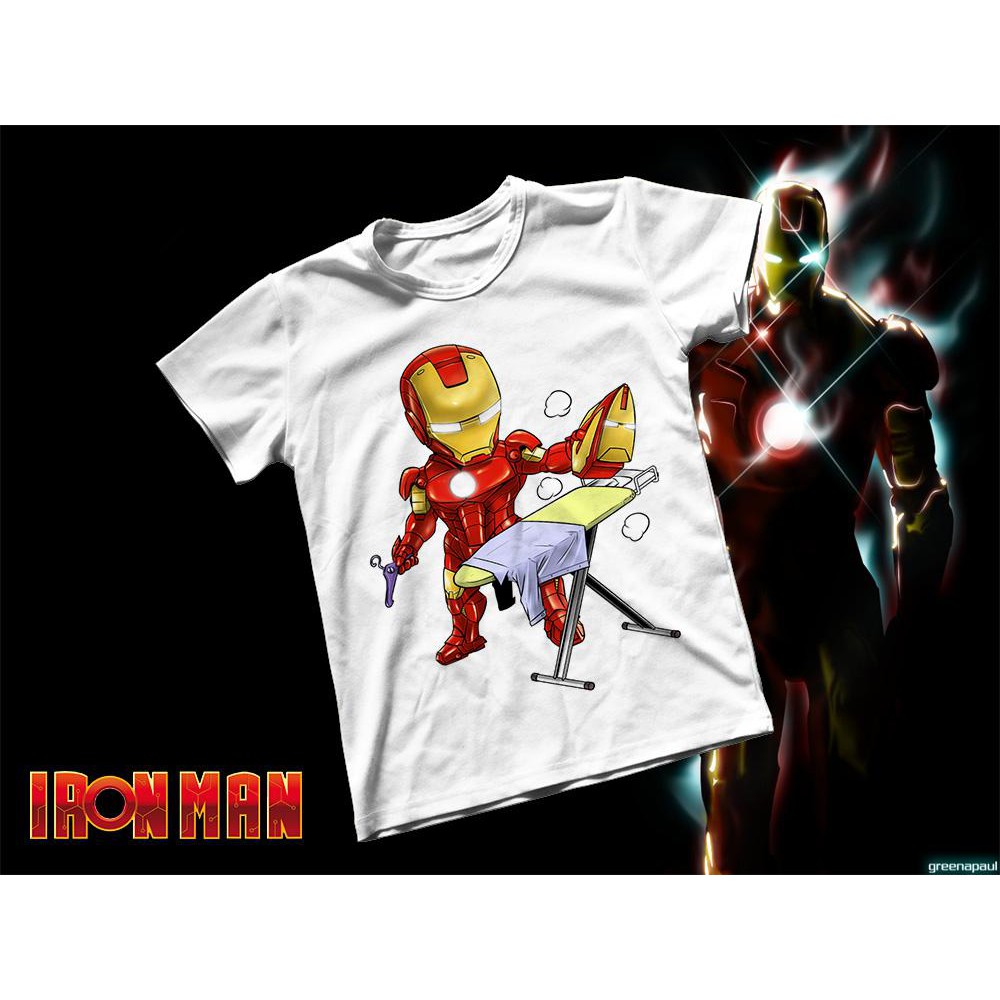 Áo thun Cotton Unisex - Movie - Iron Man - Người bàn là Iron Man