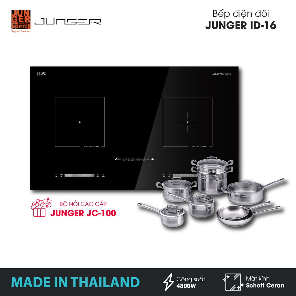 Bếp hồng ngoại điện từ Junger ID-16