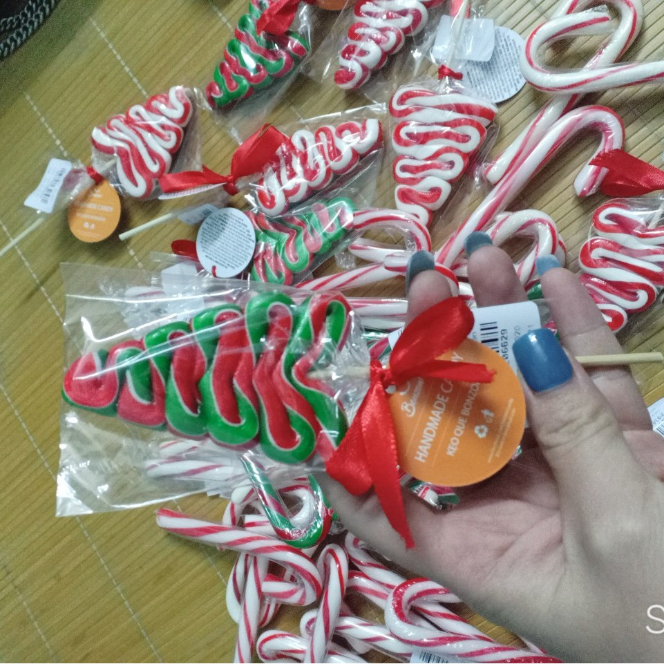 Kẹo gậy giáng sinh cỡ lớn hình cây thông