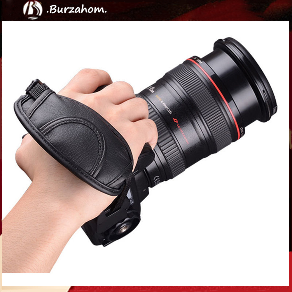 Dây Giả Da Đeo Tay Cho Máy Ảnh Canon Nikon Sony Dslr