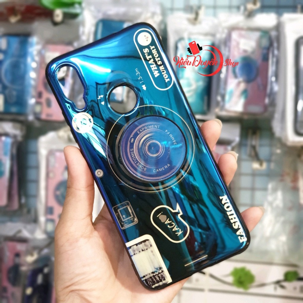 Ốp lưng Xiaomi Redmi Note 7 hình máy ảnh kèm giá đỡ và dây đeo