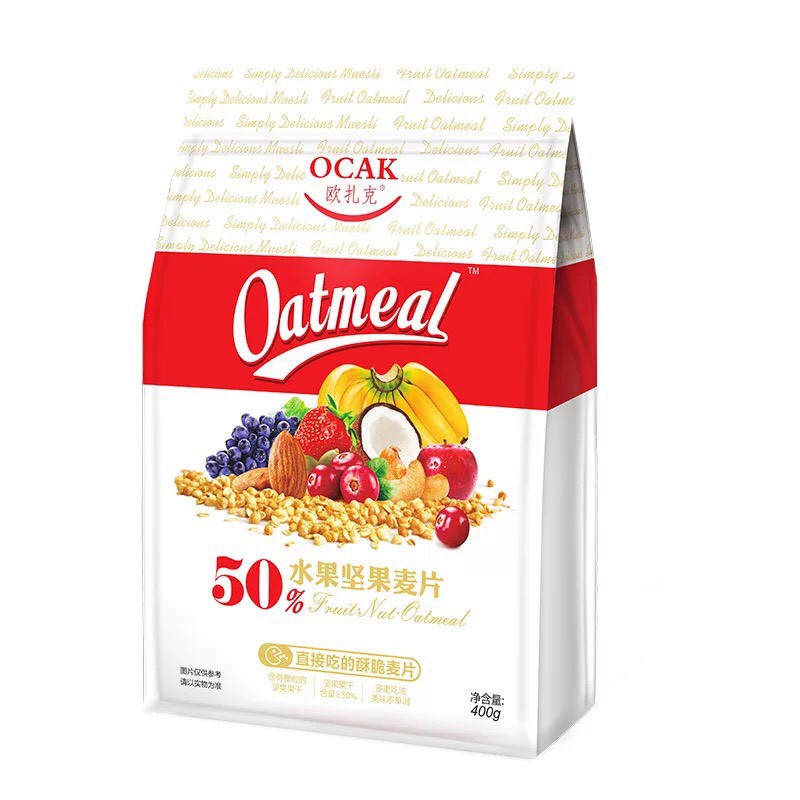 NGŨ CỐC TRÁI CÂY CAO CẤP CÁC VỊ 100GR - HÃNG OCAK | VƯƠNG PHỦ TỈNH