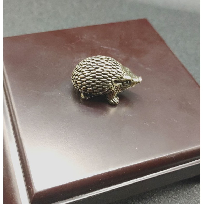 Tượng Nhím mini 🎁FREESHIP🎁Nhím bằng đồng -Tượng Nhím phụ kiện tiểu cảnh, bàn trà, bàn làm việc