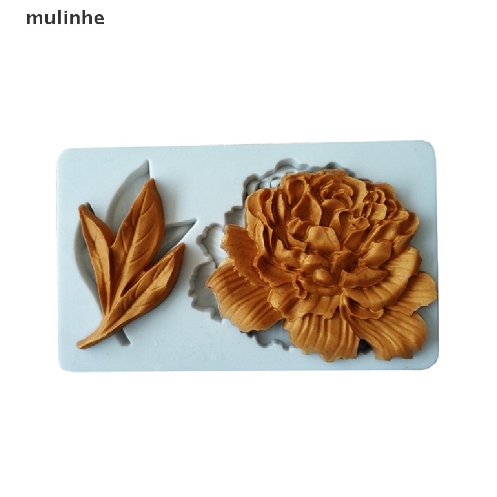 Khuôn Silicone Tạo Hình Hoa Mẫu Đơn Trang Trí Bánh DIY