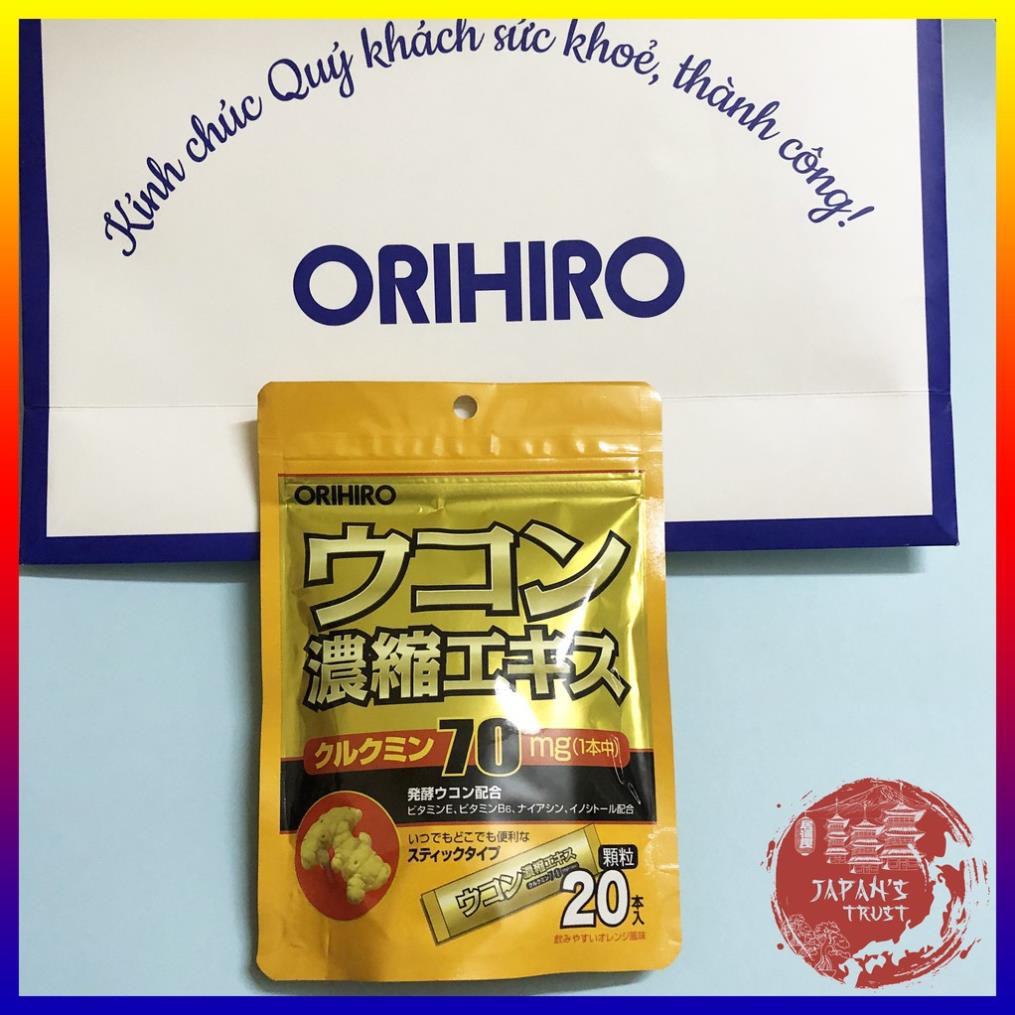 [Orihio] Tinh Bột Nghệ Giải Rượu Orihiro 20 gói - Giá tốt - Hàng chính hãng