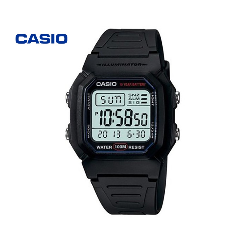 Đồng hồ nam CASIO W-800H-1AVDF chính hãng - Bảo hành 1 năm, Thay pin miễn phí