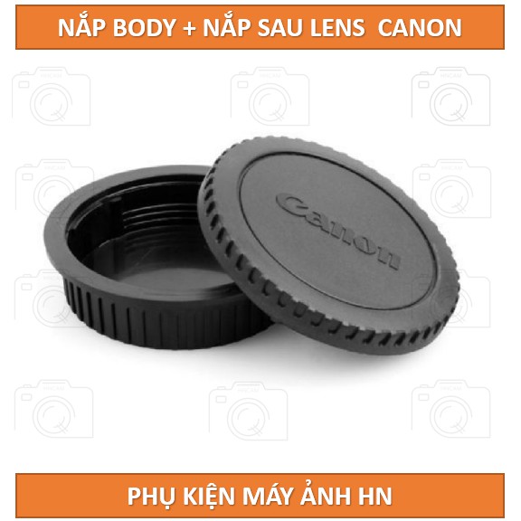 Bộ nắp body và cap đuôi lens Canon DSLR