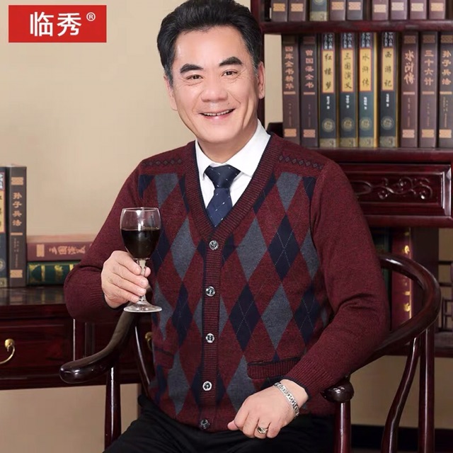 Áo len carigan nam trung niên