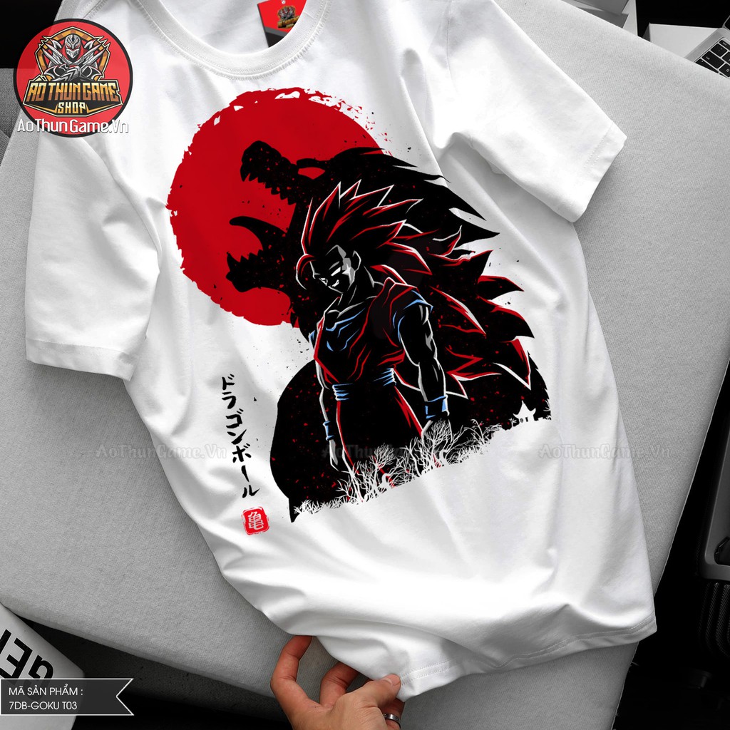 Áo thun Anime Songoku T03 Dragon Ball Z chính hãng giá xưởng có size Goku cho trẻ em bé trai và bé gái / AoThunGameVn