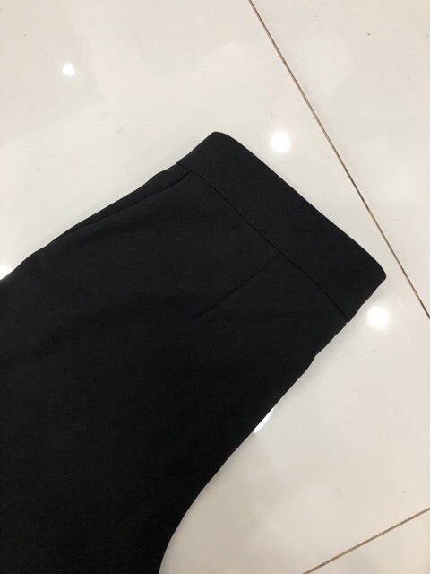Quần sớ ống rộng co giãn chất cát Hàn