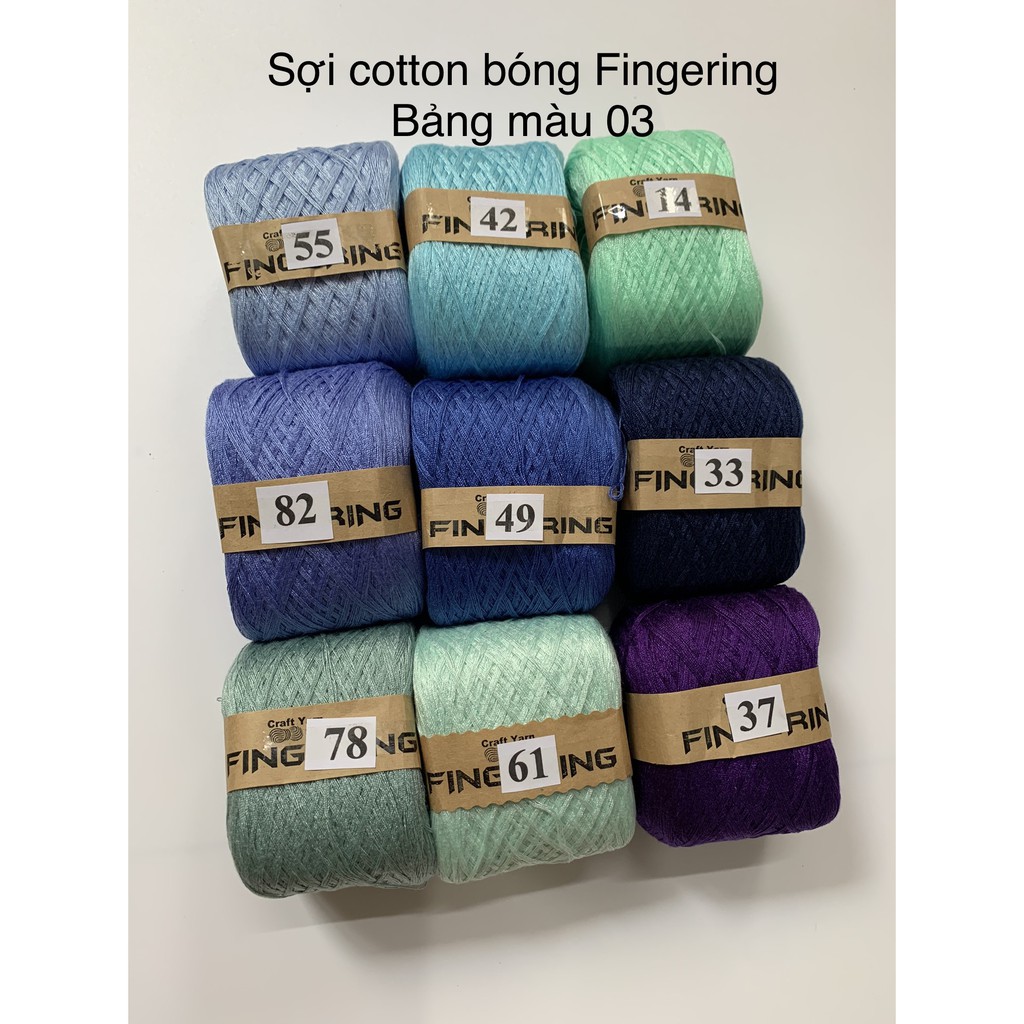 Sợi Cotton bóng Fingering
