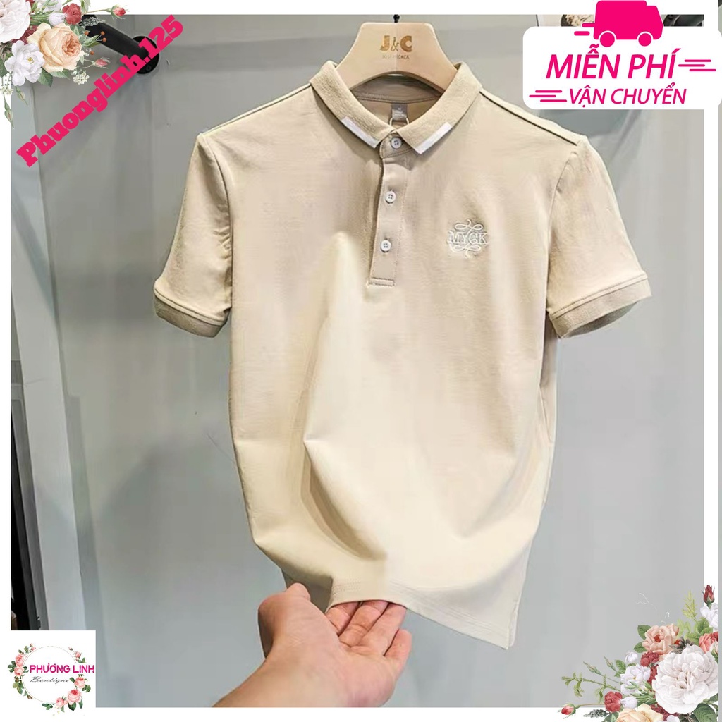ÁO POLO THÊU CHỮ MGYK CHO NAM | BigBuy360 - bigbuy360.vn