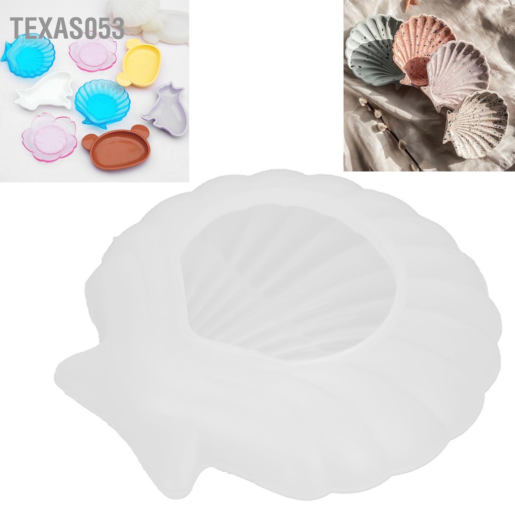 [Hàng mới về] Khuôn silicone làm khay đựng trang sức hình vỏ sò trang trí nhà cửa DIY