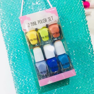 Set sơn móng tay 12 màu trẻ em - pháp - an toàn cho bé