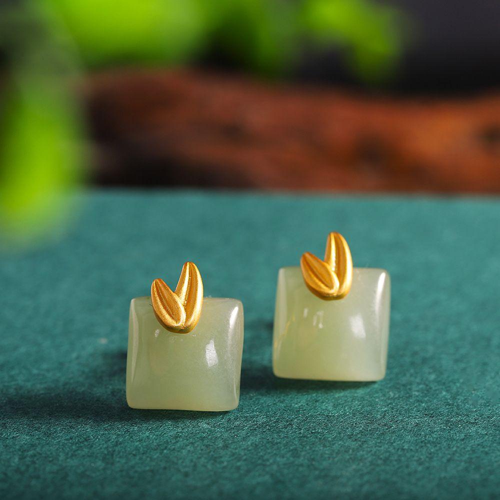 Ngọc Bích PATRICIA|Set Vòng cổ Và Đôi Khuyên Tai Đính Đá Thời Trang Thanh Lịch Dành Cho Nữ