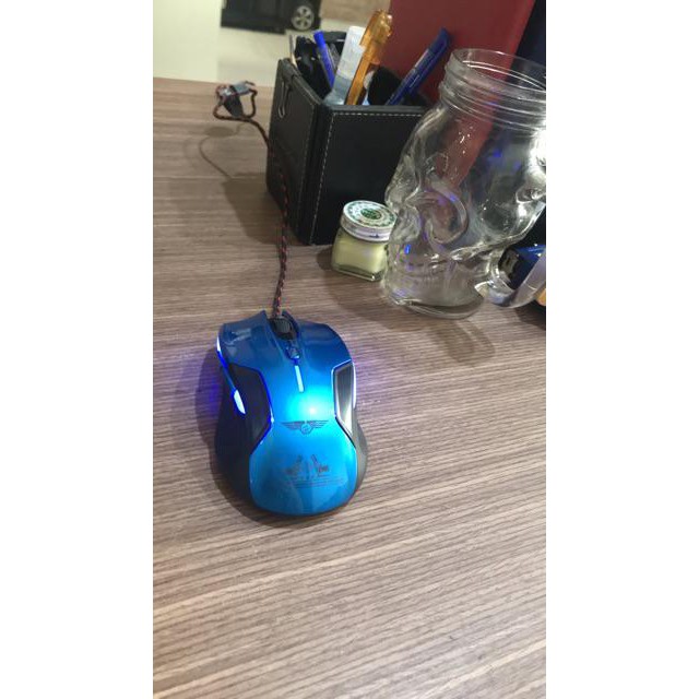 Chuột Game Cao Cấp NEWMEN G7 PLUS Blue/Yellow USB Chính hãng