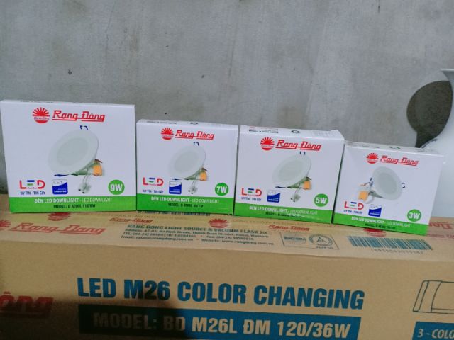 Đèn Led Âm Trần Downlight Rạng Đông 3W-5W-7W-9W-12W chip led SAMSUNG full model