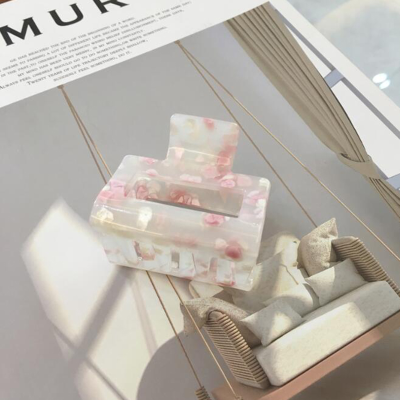 Kẹp Càng Cua Hình Chữ Nhật Chất Liệu Acrylic